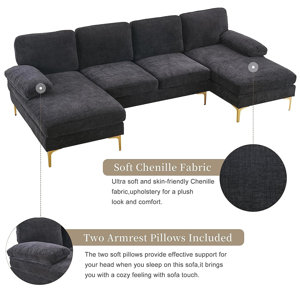 Mercer41 Mattier Upholstered Sectional | Wayfair